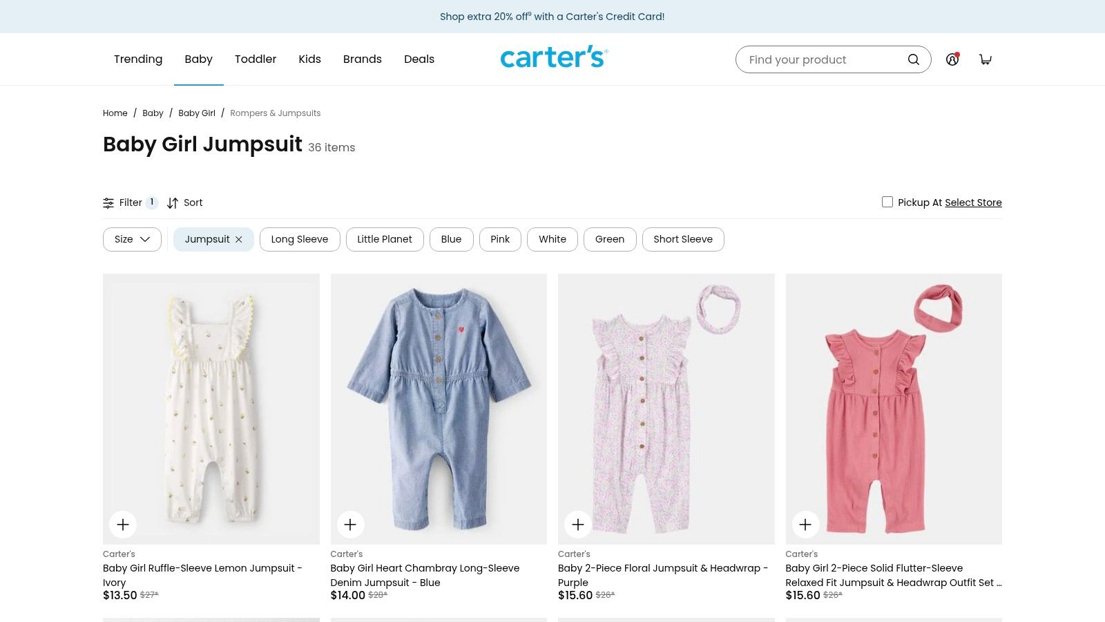 Carter’s (including Little Planet by Carter’s)