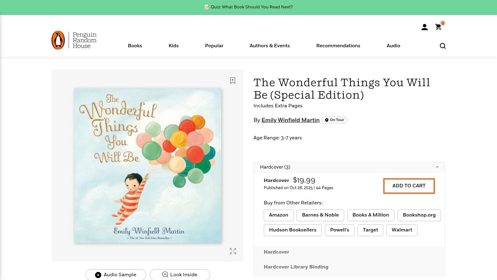 The Wonderful Things You Will Be (Emily Winfield Martin)