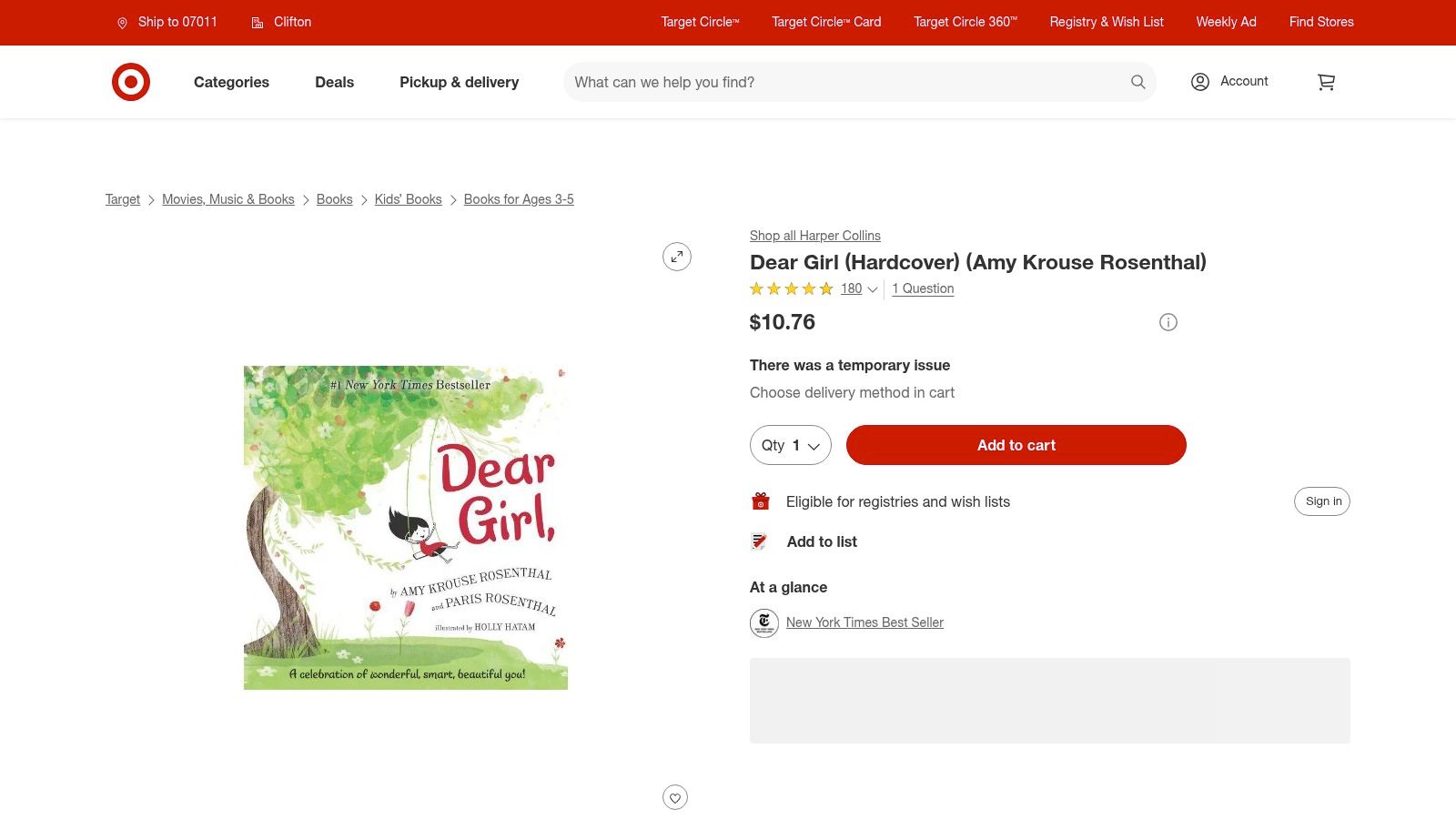 Dear Girl (Amy Krouse Rosenthal & Paris Rosenthal)